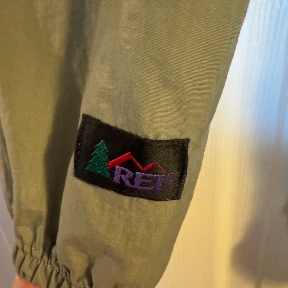 REI Black and Gray Kids Windbreaker Jacket